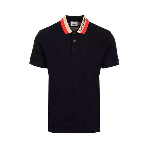 burberry logo collar polo|Burberry polo outlet.